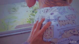 Stepfatherを活かしたいとのお尻に持っているのは、牛乳のASS-SEXDOLL520